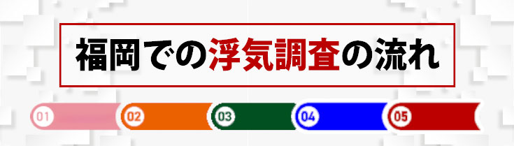 福岡での浮気調査の流れ
